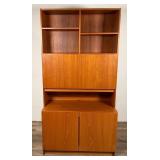 Danish Modern Bookcase Cabinet