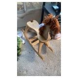 Nice wooden rocking horse needs couple screws