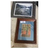 Original photo and framed picture