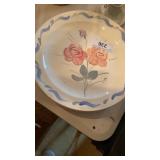 6- Blue ridge hand painted dinner plates