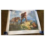 Lg Daniel Boone print by Sundblom 1968