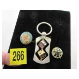 LAS VEGAS KEY CHAIN AND PINS