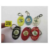 6 LUCKY KEY CHAINS