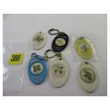 6 LUCKY KEY CHAINS