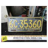 1956 LICENSE PLATE