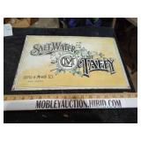 Saltwater taffy heavy metal sign