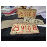 Illinois license plate lot