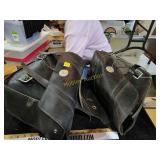 Rear motorcycle leather bags