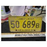 1983 Illinois license plate