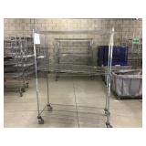 Chrome Wire Shelving on Casters