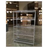 Chrome Wire Shelving on Casters