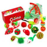 Chiwava 17 Pack Christmas Cat Toy Gifts Bag Set