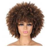 Short Curly Halloween Wig. See in-house photos