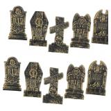 COSMEVIVI 5 pcs Skull Tombstone Decoration Yard