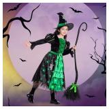 Child Girl Witch Costume for Halloween Size 5-7