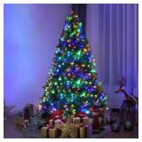 6Ft Pre-Lit Artificial Christmas Tree LED Lights