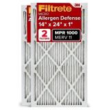 Filtrete 14x24x1 AC Furnace Air Filter, MERV 11,