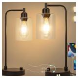 Yarra-Decor  Industrial Bedside Table Lamp Set of