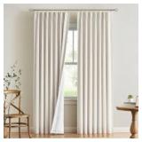 Set Of 2 Vision Home Blackout curtains Beige 84"