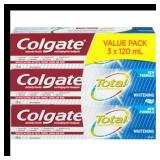 SEALED Colgate Total Whitening Toothpaste, 120