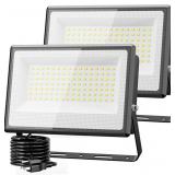 Olafus 2 Pack 100W LED Flood Light Outdoor