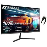 NEW! $150 SANSUI Monitor 27 inch IPS 100Hz