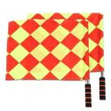 Referee Flag, 2Pcs Metal Soccer Football