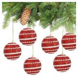 MrMrKura Christmas Tree Ball Ornament, 6pcs