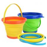 Kids Foldable Sand Bucket Expandable Sand Pail