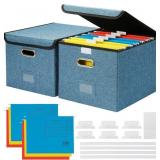 SEEKIND Upgraded Portable Storage File Boxes with