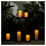 5plots 4"x10" Outdoor Flameless Candles