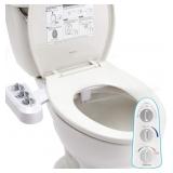 Hibbent Toilet Seat Bidet with Self Cleaning Dual