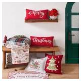 Lot of Christmas Throw Pillow Covers Various