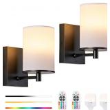 TERLEENART Battery Operated Wall Sconce Set of