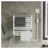 Wisfor Towel Warmer with Timer: 10-Bar White