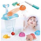 Hoogar bath toys set, 8in1, Multicolor- 12M+