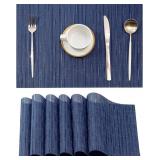 NEW Leetaltree Blue Placemats Set of 6 - Heat