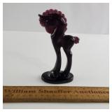 Mosser Glass Trojan Horse Figurine 5 & 1/2" H