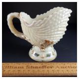 Northwood Custard Glass Shell Pitcher 4 & 3/4"H