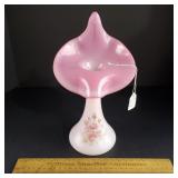 Fenton Glass Rosalene Jack in Pulpit Vase Signed