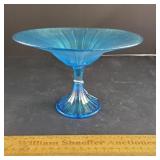 Northwood Stretch Glass Compote 5 & 1/2" H