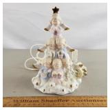 Lighted Porcelain Angel Tree 7 & 1/2" H