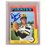 1975 Topps Dave Giusti Signed Baseball Card