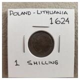 1624 Poland Lithuania 1 Schilling