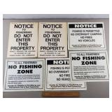 PA Fish Commission Cardboard/Plastic Signs