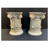 Pair Plastic Candleholders