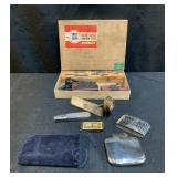 Rubber Stamp Set, Post Level, Barlow Knife, etc.