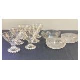 Glassware, Candlewick Stemware, Bowls, etc.