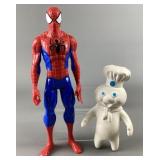 Spiderman & Pillsbury Dough Boy Figures