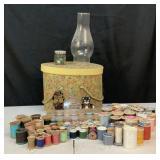 Sewing Box, Sewing Notions, Marbles & Sun Catchers